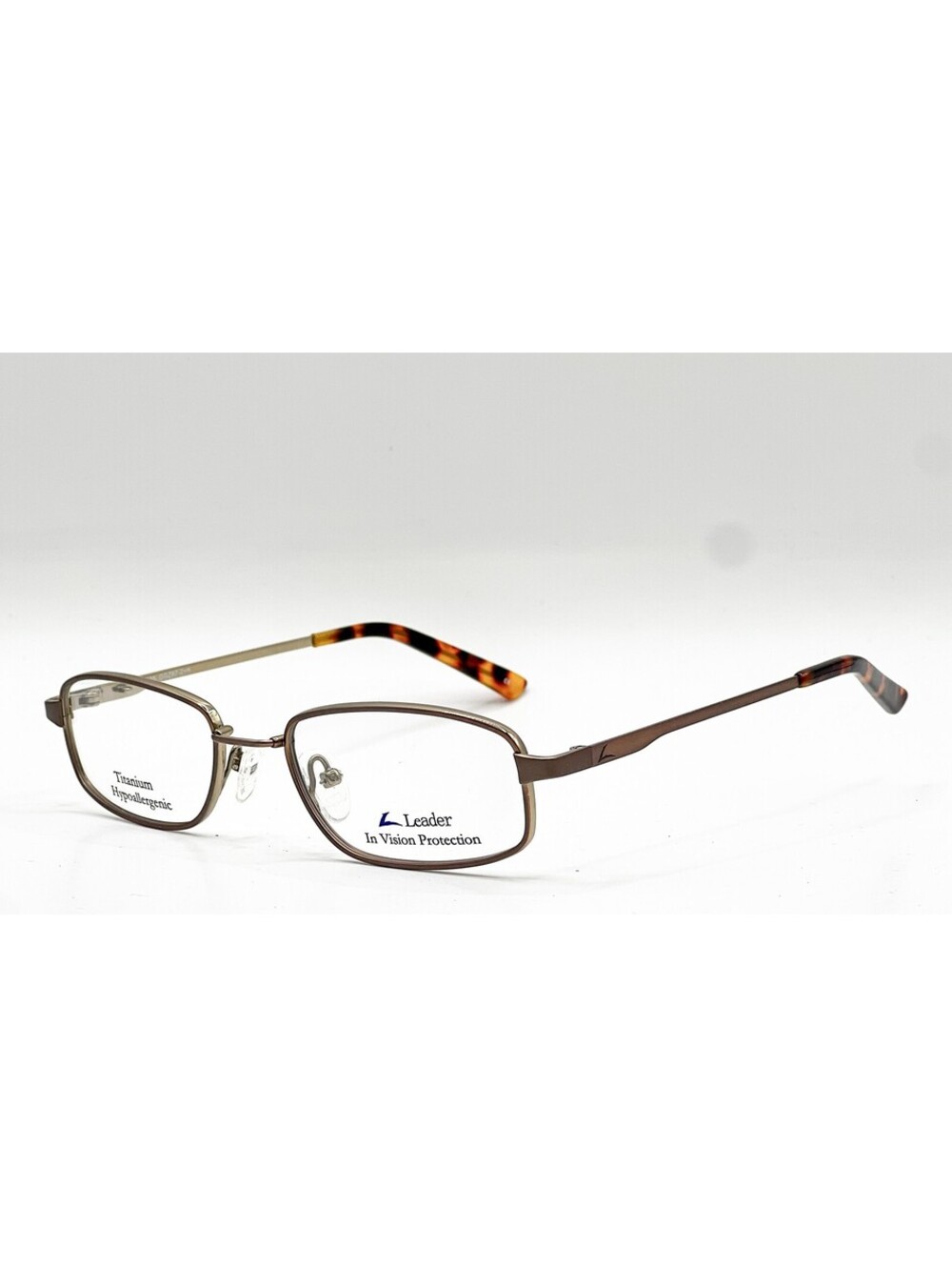 Leader Og 702 Brnz Bronze Safety Authentic Eyeglasses 50-18-135